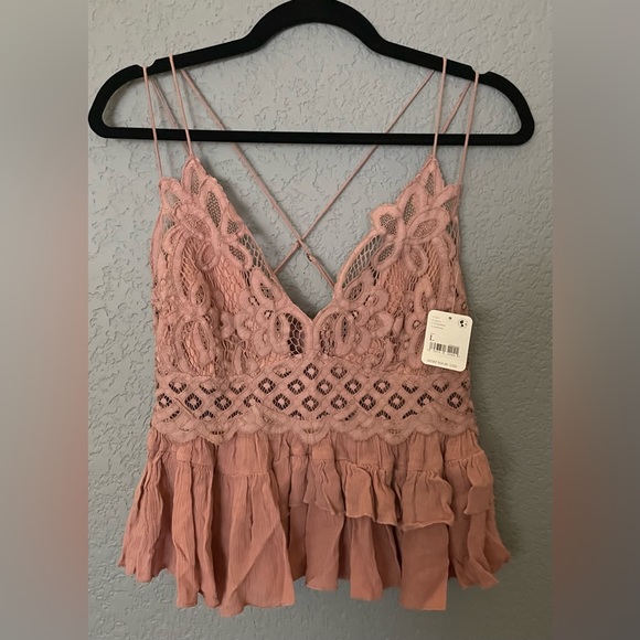 NWT Free People Mauve Adella Top Size L - Picture 8 of 12